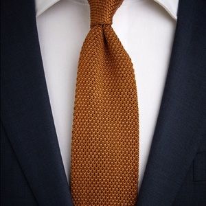 John Henric Bronze Knitted Tie